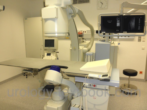 fig. urologic workplace with extracorporeal shock wave lithotripsy (ESWL)