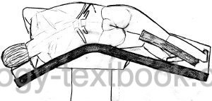 figure Patient positioning for retroperitoneoscopic nephrectomy